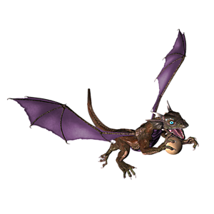 <b>Nyarlathotep</b> ist ein Drachenkind. Nun ist der richtige Moment, dem Kleinen Fliegen, Feuerspucken usw. beizubringen.